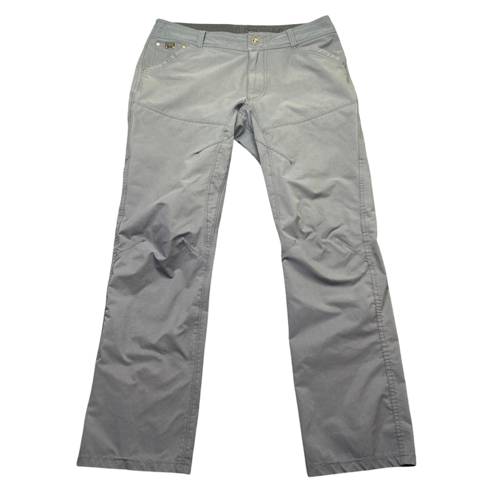 Kuhl Silencr Mens Grey Ripstop Articulated Hiking Pants Sz 34 Grunge Outdoor